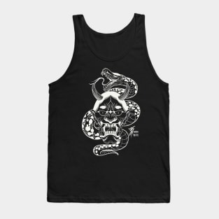 White hannya snake Tank Top